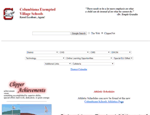 Tablet Screenshot of columbianaschools.org